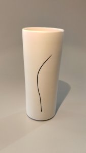  Vase mit Strich - 7x 17cm
